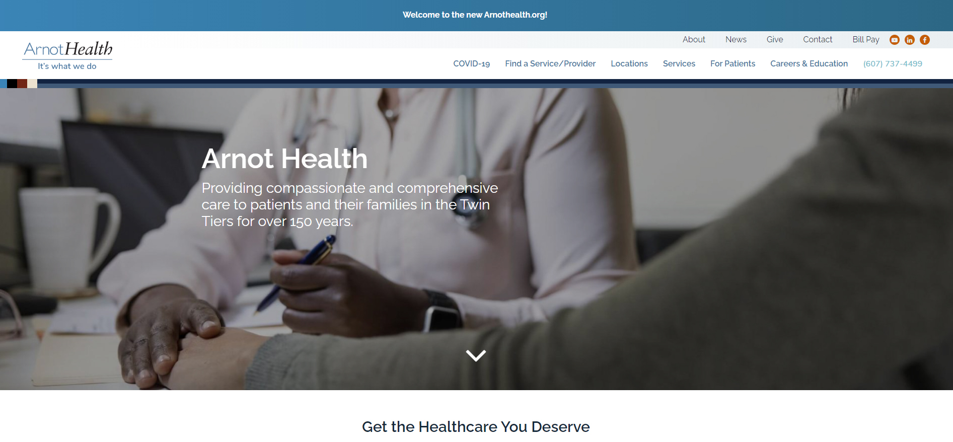 Arnot Health Website