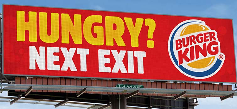 Burger King Billboard